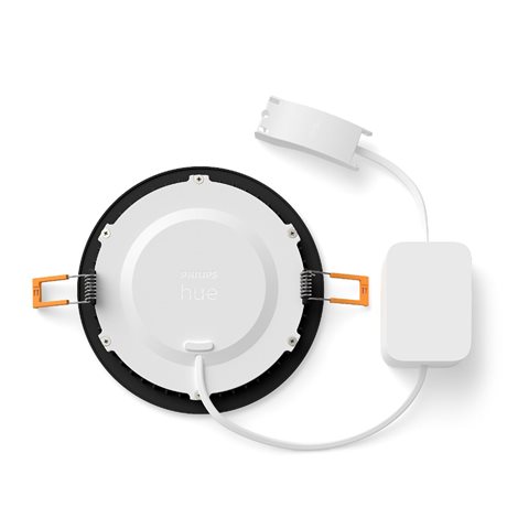 Hue WCA Slim L zápustné svítidlo LED 12W 930lm 2200-6500K RGB CRI80 17cm kulaté IP44, černé 3