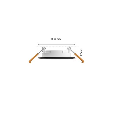 Hue WCA Slim zápustné svítidlo 3x LED 8,3W 790lm 2200-6500K RGB CRI80 9cm kulaté IP44, černé 2