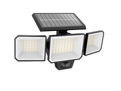 Nysil solární bezpečnostní nástěnné LED svítidlo se senzorem 8,7W lm 5000K IP65, černé 1
