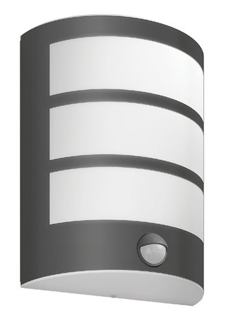 Python UltraEfficient venkovní nástěnné svítidlo se senzorem LED 3,8W 800lm 2700K IP44, antracitové 1