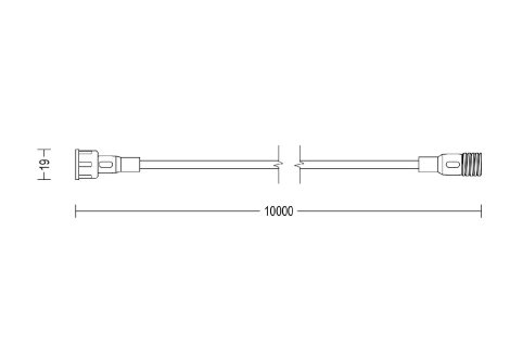 GardenLink prodlužovací kabel 10m IP67, černé 3