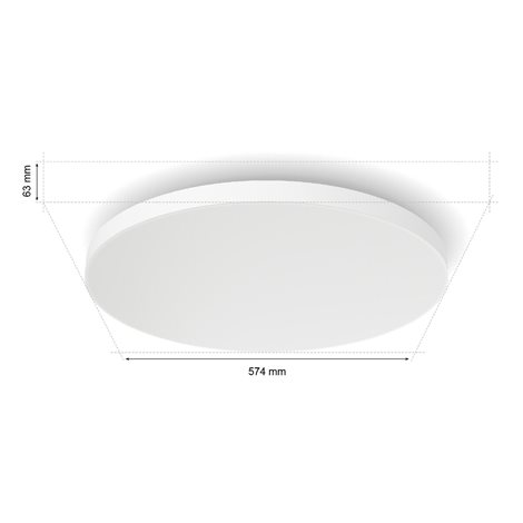 Hue WACA Datura XL stropní svítidlo LED 67W 5390lm 2000-6500K 57,4cm kulaté IP20, bílé 7