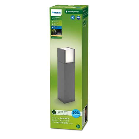 Arbour UltraEfficient venkovní sloupkové LED svítidlo 3,8W 800lm 2700K 40cm IP44, antracitové 3