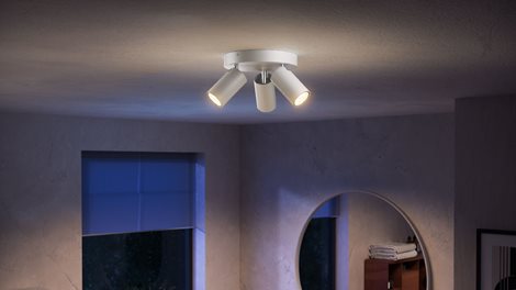 Idris bodové koupelnové svítidlo 3x GU10 5W bez zdroje 20cm kulaté IP44, bílé 2