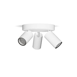 Idris bodové koupelnové svítidlo 3x GU10 5W bez zdroje 20cm kulaté IP44, bílé