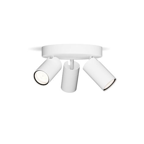 Idris bodové koupelnové svítidlo 3x GU10 5W bez zdroje 20cm kulaté IP44, bílé 4