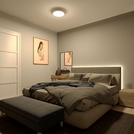 Fleta UltraEfficient stropní svítidlo LED 10W 1850lm 2700K CRI80 35cm kulaté IP20, bílé 2