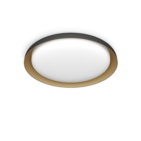 Pebblo UltraEfficient stropní svítidlo LED 10W 1850lm 2700K SceneSwitch CRI80 32cm kulaté IP20,černé 3