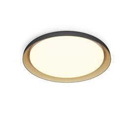 Pebblo UltraEfficient stropní svítidlo LED 10W 1850lm 2700K SceneSwitch CRI80 32cm kulaté IP20,černé