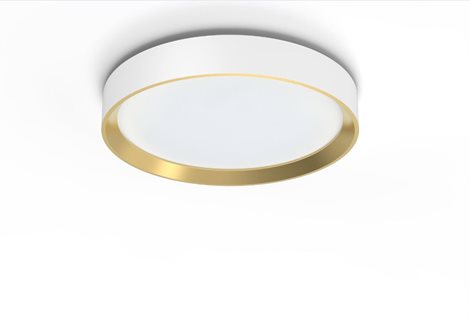Hanno stropní svítidlo LED 24W 2700lm 2700K SceneSwitch CRI80 38cm kulaté IP20, bílá/zlatá