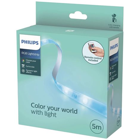 LED pásek Philips RGB, s ovladačem, 5m, AC 220–240, IP20 2