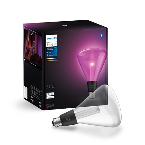 HUE Lightguide Triangle LED žárovka E27 6,8W 500lm 2000-6500K RGB CRI80 IP20, stmívatelná 2