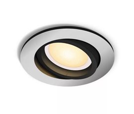 HUE WA Milliskin zápustné LED svítidlo 1x GU10 4,2W 400lm 2200-6500K 9cm kulaté IP20, hliník