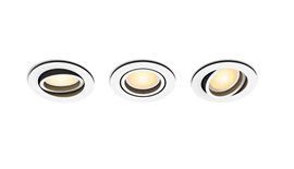 HUE WA Milliskin zápustné LED svítidlo 3xGU10 4,2W 400lm 2200-6500K 9cm kulaté IP20, bílé
