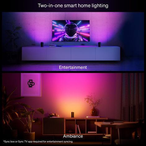 Hue Play Wall ambientní projekční svítidlo 20W, 1035 lm/m, 2000-6500K, IP20, bílá 7