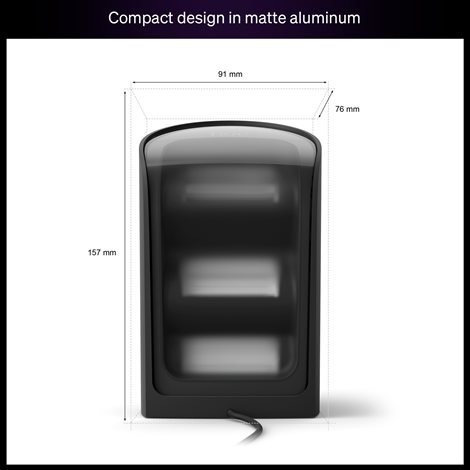 Hue Play Wall ambientní projekční svítidlo 20W, 1035 lm/m, 2000-6500K, IP20, černá 3