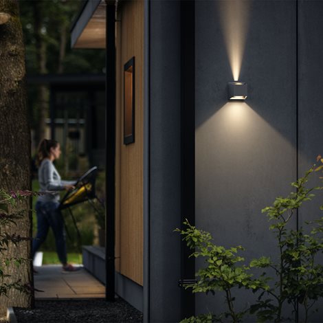 Alix UltraEfficient venkovní nástěnné LED svítidlo 4,3W 800lm 2700K IP44, antracitové 6