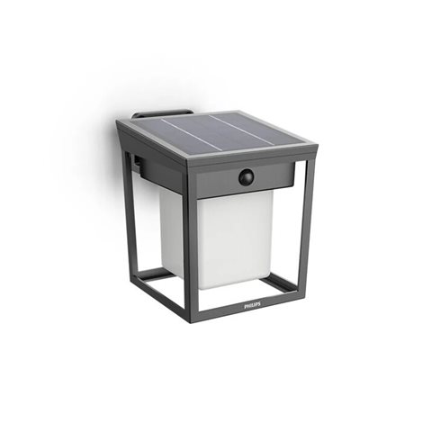 Blaise UltraEfficient solární LED svítidlo se senzorem 1,5W 250/20lm 3000K IP44, hranaté, antracit 8
