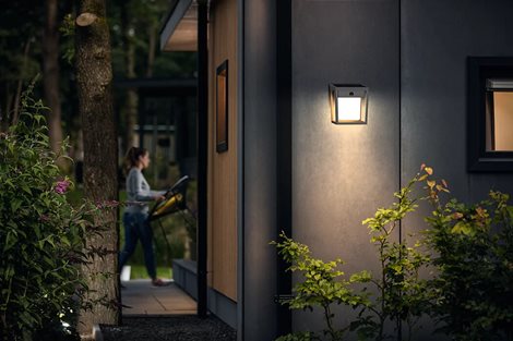 Blaise UltraEfficient solární LED svítidlo se senzorem 1,5W 250/20lm 3000K IP44, hranaté, antracit 10