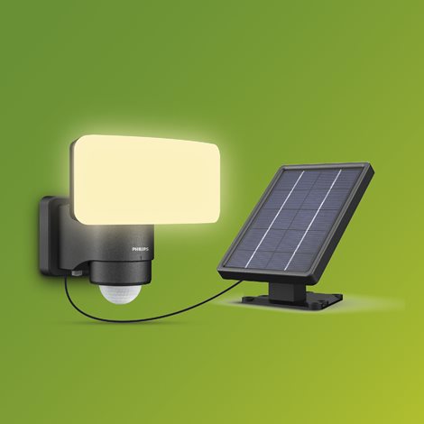 Tylus UltraEfficient Security solární LED reflektor se senzorem 6W 1000/50lm 3000K IP44, černý 2