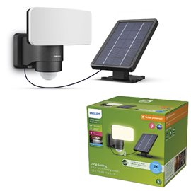 Tylus UltraEfficient Security solární LED reflektor se senzorem 6W 1000/50lm 5000K IP44, černý