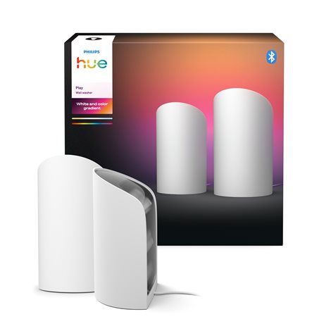 Hue Play Wall ambientní projekční svítidlo 20W, 1035 lm/m, 2000-6500K, IP20, (2ks), bílá 1