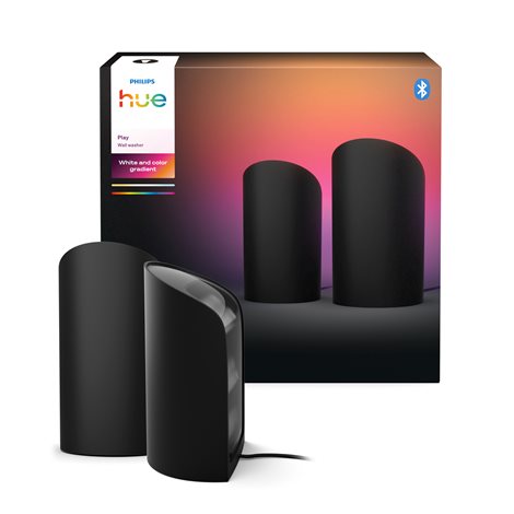Hue Play Wall ambientní projekční svítidlo 20W, 1035 lm/m, 2000-6500K, IP20, (2ks), černá 1