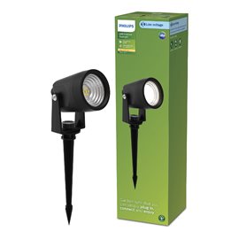 Reuel GardenLink venkovní zapichovací LED reflektor Low Voltage 1,5W 180lm 2700K 24V IP44, černé