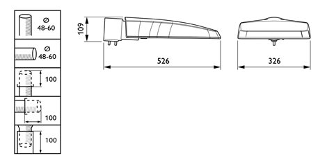 BGP307 LED45-4S/740 II DM11 48/60S LED svítidlo na sloup i na výložník 28,5W 3960lm 4000K 3