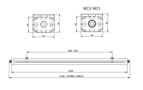 WT490C LED80S/865 WB L1200 PSU TW1 IP66 11