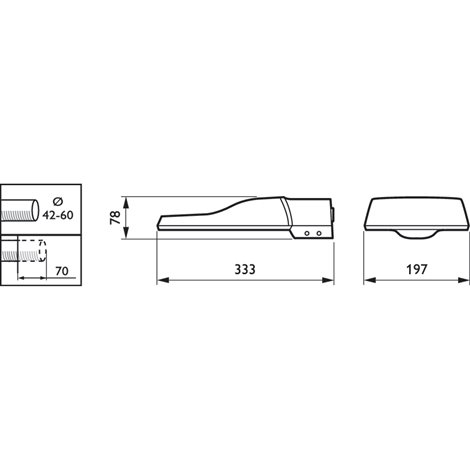 BRP101 LED37/740 II DM 42-60A LED Svítidlo veřejné 29,5W 3050lm 4 000 K, 60 000 h (L80 8