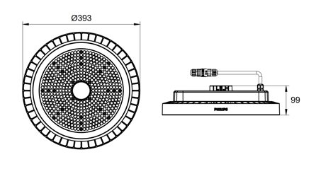 BY122P G5 LED300S/840 PSU WB LED Svítidlo průmyslové 192W 30000lm 70 000 h (L70), 4000K, IP65 8