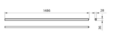BN021C LED25S/840 L1500 Délka 1500 cm, 90cm přívodní kabel k nasvorkování, 15cm propojovací kabel 7