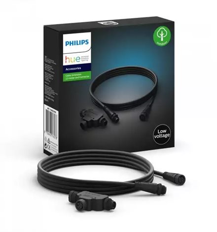 Hue Prodlužovací kabel 2,5m s T-rozbočovačem IP67 nízkonapěťový 1