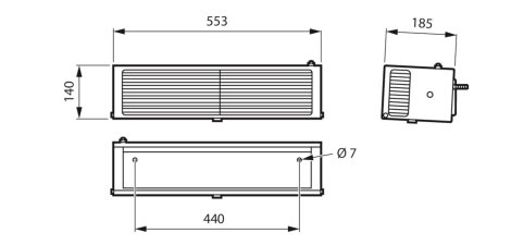 UV-C čistička vzduchu nástěnná WL345W 1xTUV T5 25W HFS 6