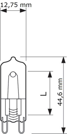 Caps OV 26.0W G9 230V 1CT/20 Halogenová žárovka do pečících trub 26W 2