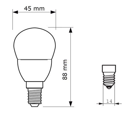 CorePro lustre ND 2.8-25W E14 827 P45 FR LED Žárovka 2,8W 250lm 2