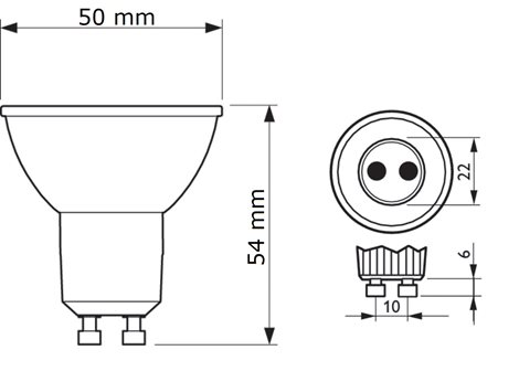CorePro LEDspot ND 3,5-35W GU10 827 36D LED Žárovka 3,5W 255lm 2