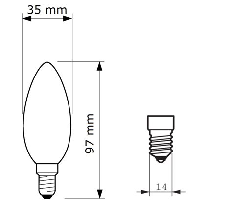 CorePro LEDCandle ND 6.5-60W B35 E14 827 FR G LED Žárovka 6,5W 806lm 2