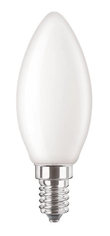 CorePro LEDCandle ND 4.3-40W E14 827 B35 FR G LED Žárovka 4,3W 470lm 1