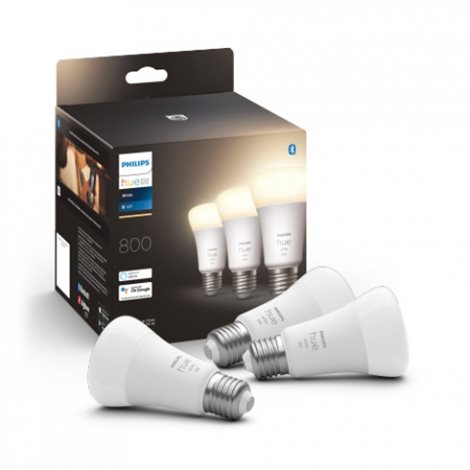 Hue White sada 3x žárovka LED E27 A60 9W 800lm 2700K IP20 1
