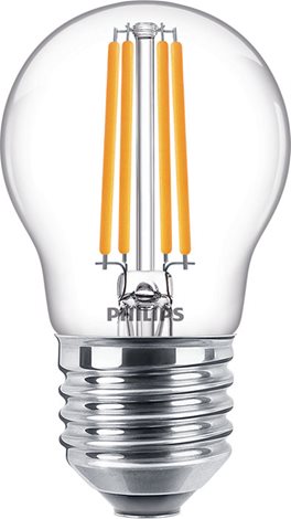 CorePro LEDLuster ND 6.5-60W P45 E27 827 CL G LED Žárovka 6,5W 806lm 1