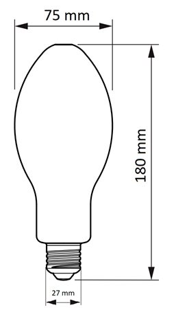 TForce Core LED HPL 18W E27 840 FR LED žárovka 18,0W 3000lm 2