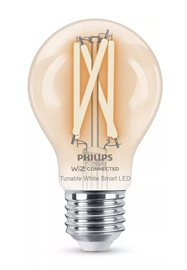 WiZ Smart LED Žárovka Filament čirá 7 W (ekv. 60 W) 806lm 2700-6500K A60 E27