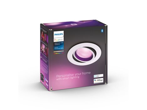 Hue WACA Centura podhledové LED svítidlo GU10 5,7W 350lm 2000-6500K RGB IP20 kulaté, bílé 6