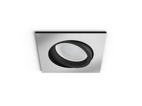 Hue WACA Centura podhledové LED svítidlo GU10 5,7W 350lm 2000-6500K RGB IP20 hranaté, hliník 2