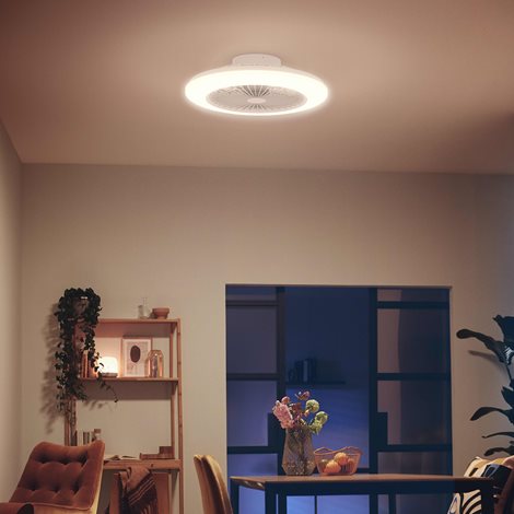 Amigo Stropní svítidlo s ventilátorem 25W+60W, 6500lm, AC 220–240, 2700-4000-6500 K, IP20, bílá 7