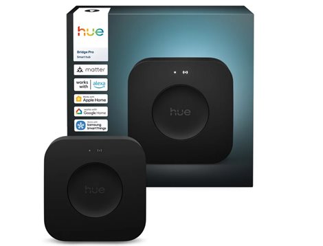 Hue Bridge Pro centrální hub Wi-Fi/Zigbee/Bluetooth/Matter, >150 světel 12