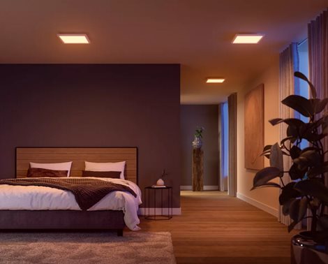 Hue Surimu přisazený LED panel SQ (čtverec) 30x30cm, nastavitelné bílé/barevné světlo 4