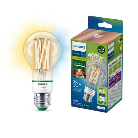 WiZ Smart LED Žárovka s tradičním vzhledem 60 W 903lm 2700-4000K E27 2